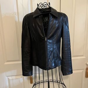 LNR Gorgeous, soft, genuine leather jacket. Beautiful fit! Figure flattering!